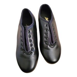 Bokimd Women's/Child's Jazz Tap Shoes Split Sole Leather Girls Dance Size 6